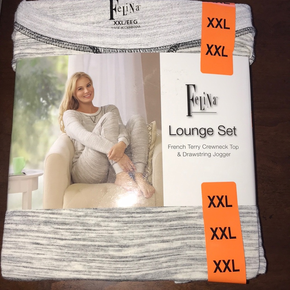 Felina lounge set size XXL 16-18 French Terry NWT